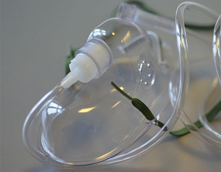 PVC oxygen mask