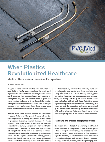 When Plastics Revolutionized Healthcare: Medical Devices in a Historical Perspective