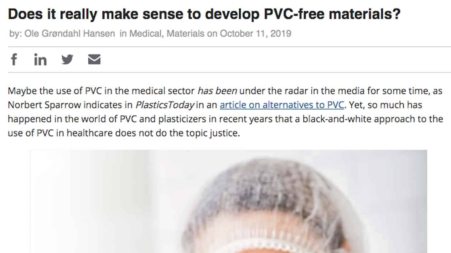 does it really make sens to develop pvc-free materials?